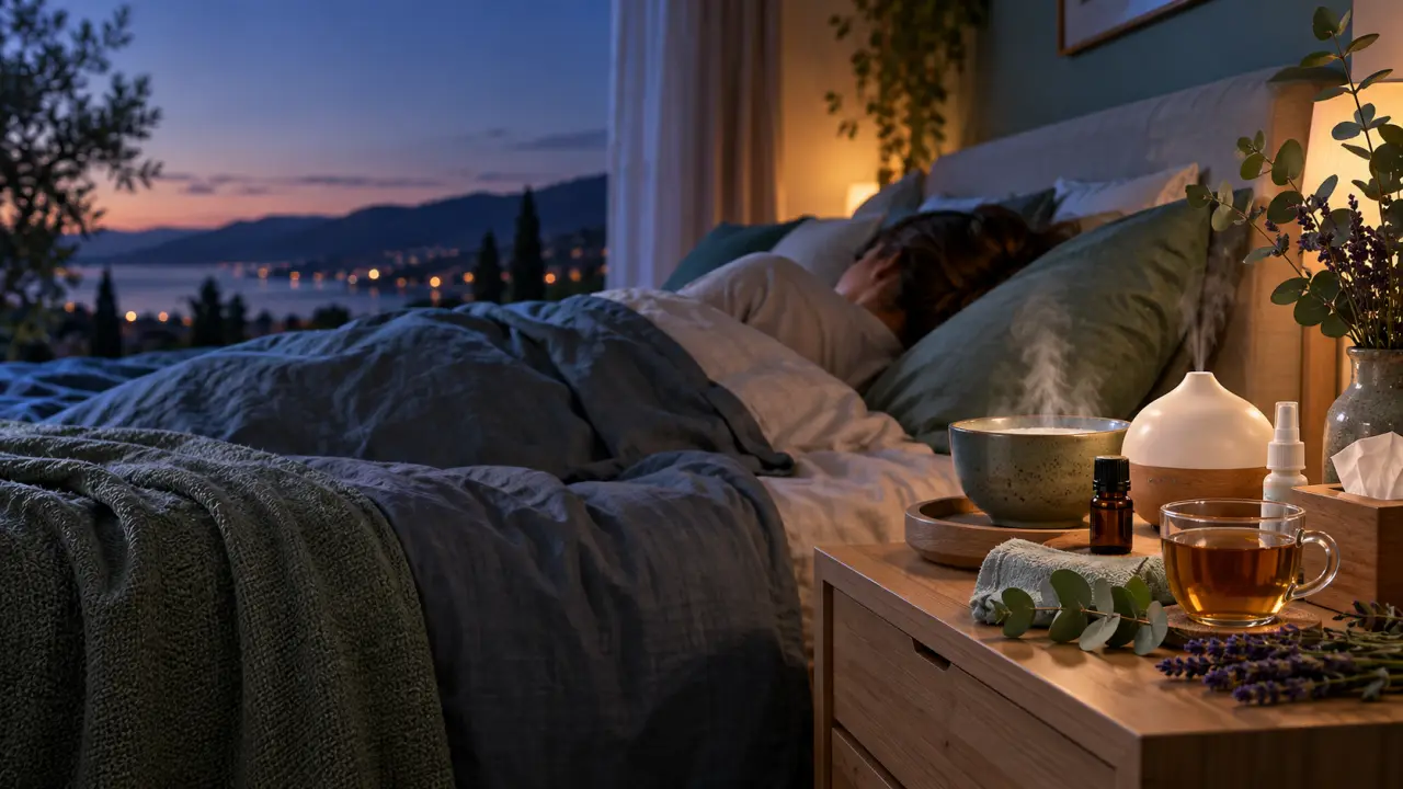 Ronflement et huiles essentielles : quelle routine du soir pour dégager le nez sans irriter la gorge ?