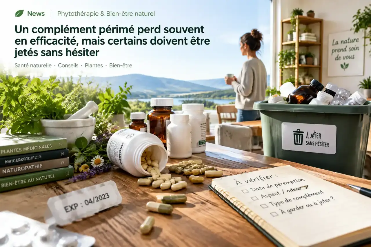 Un complément périmé perd souvent en efficacité, mais certains doivent être jetés sans hésiter