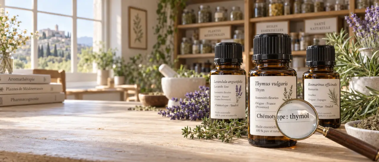 Huiles essentielles chémotypées : le détail de l’étiquette qui évite les mauvaises substitutions
