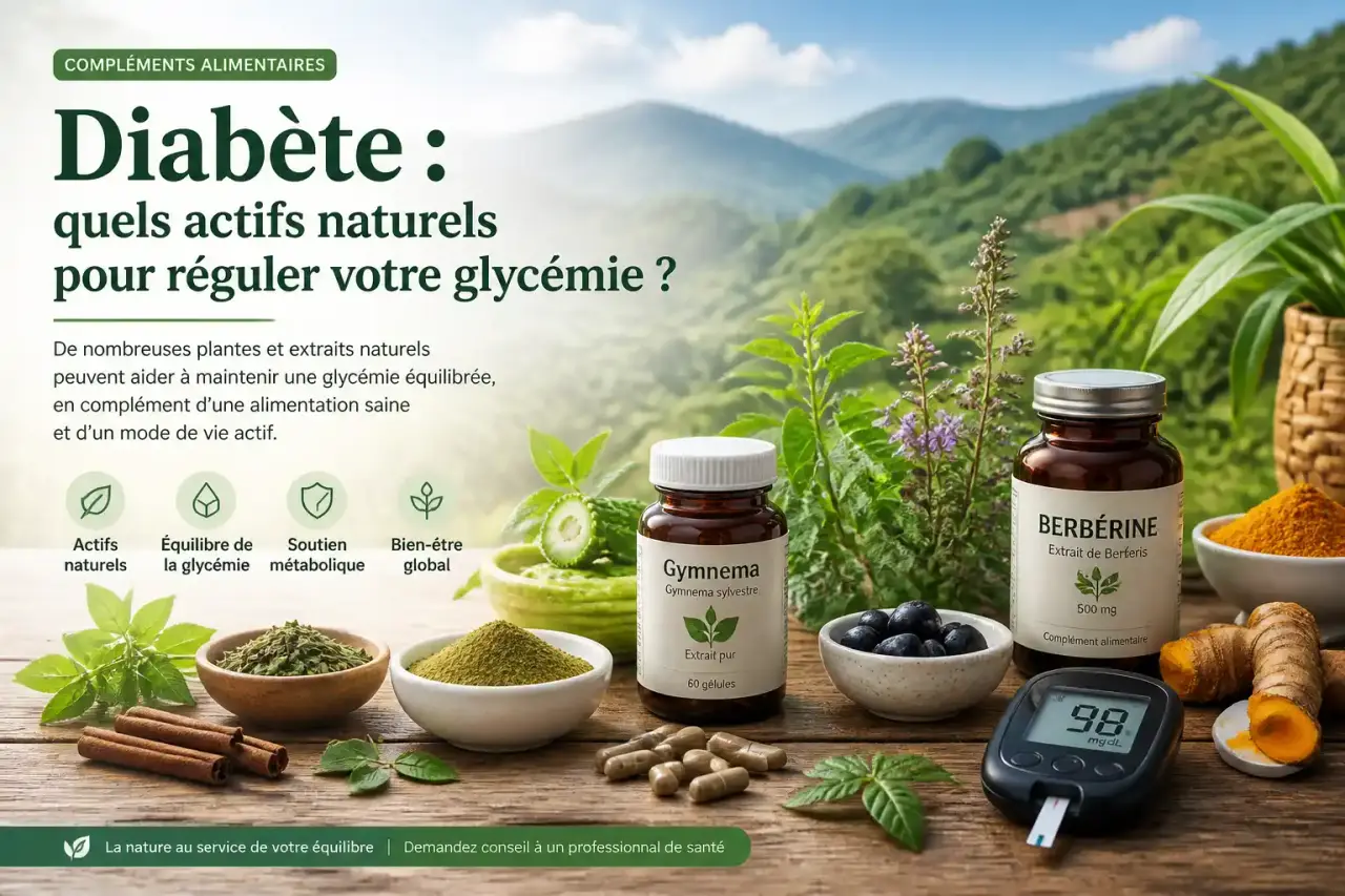 Compléments alimentaires et diabète : quels actifs naturels pour réguler votre glycémie ?