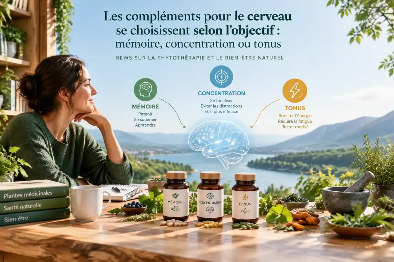 Les compléments pour le cerveau se choisissent selon l’objectif : mémoire, concentration ou tonus