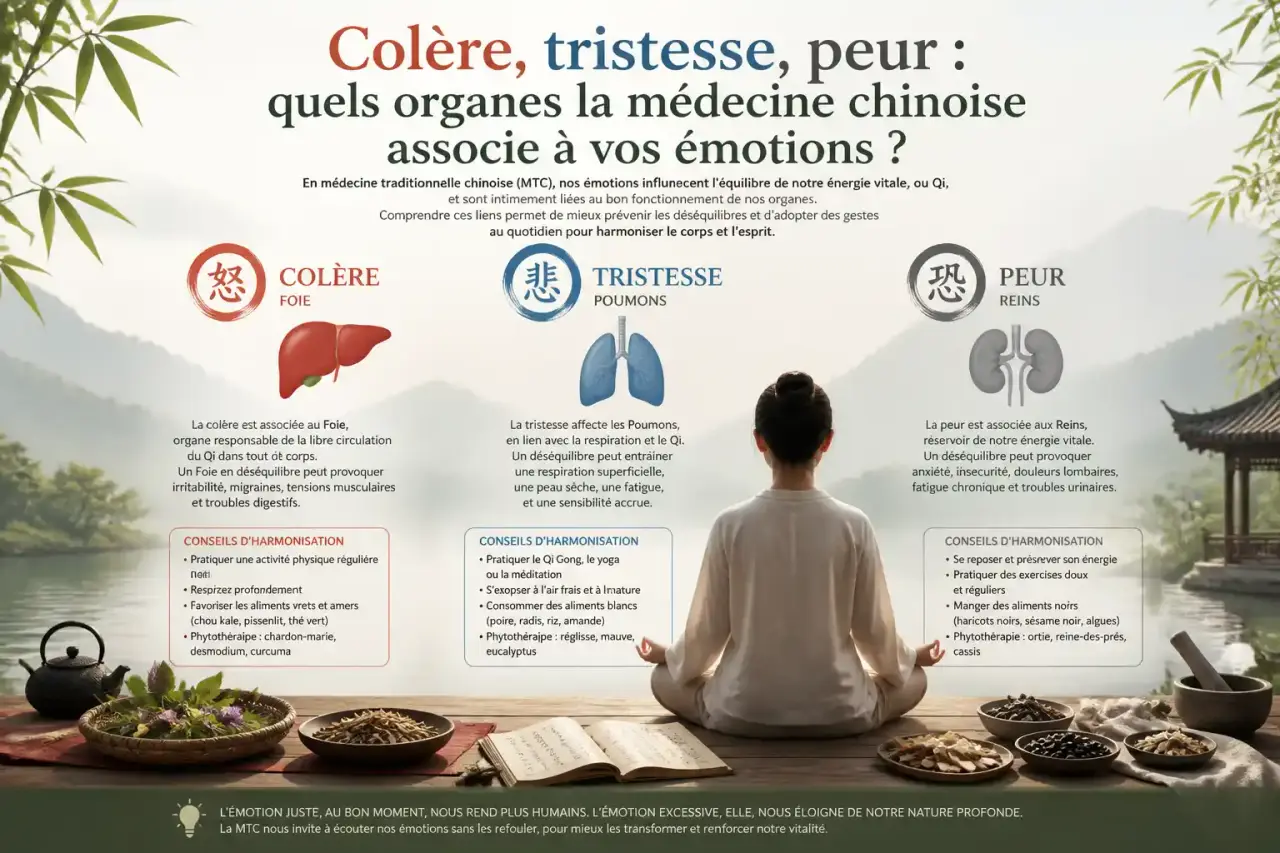 Colère, tristesse, peur : quels organes la médecine chinoise associe à vos émotions ?